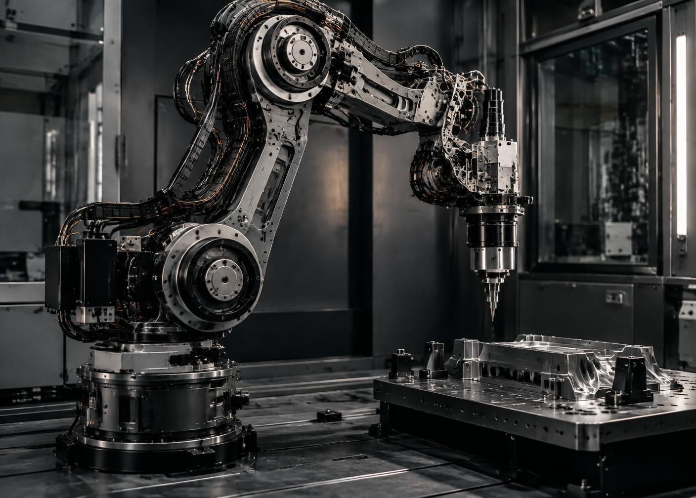 Industrial robotic mechanism in an engineering environment